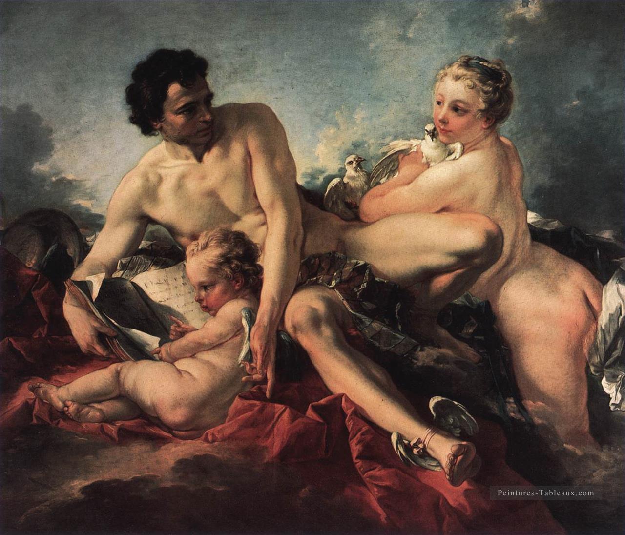 L’éducation Cupidon François Boucher Peintures à l'huile